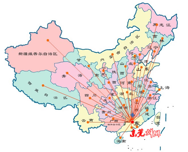 全国销售网络地图